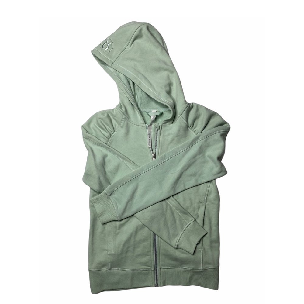 Lululemon Zip up Sweater Jacket Mint Green Sz 6
